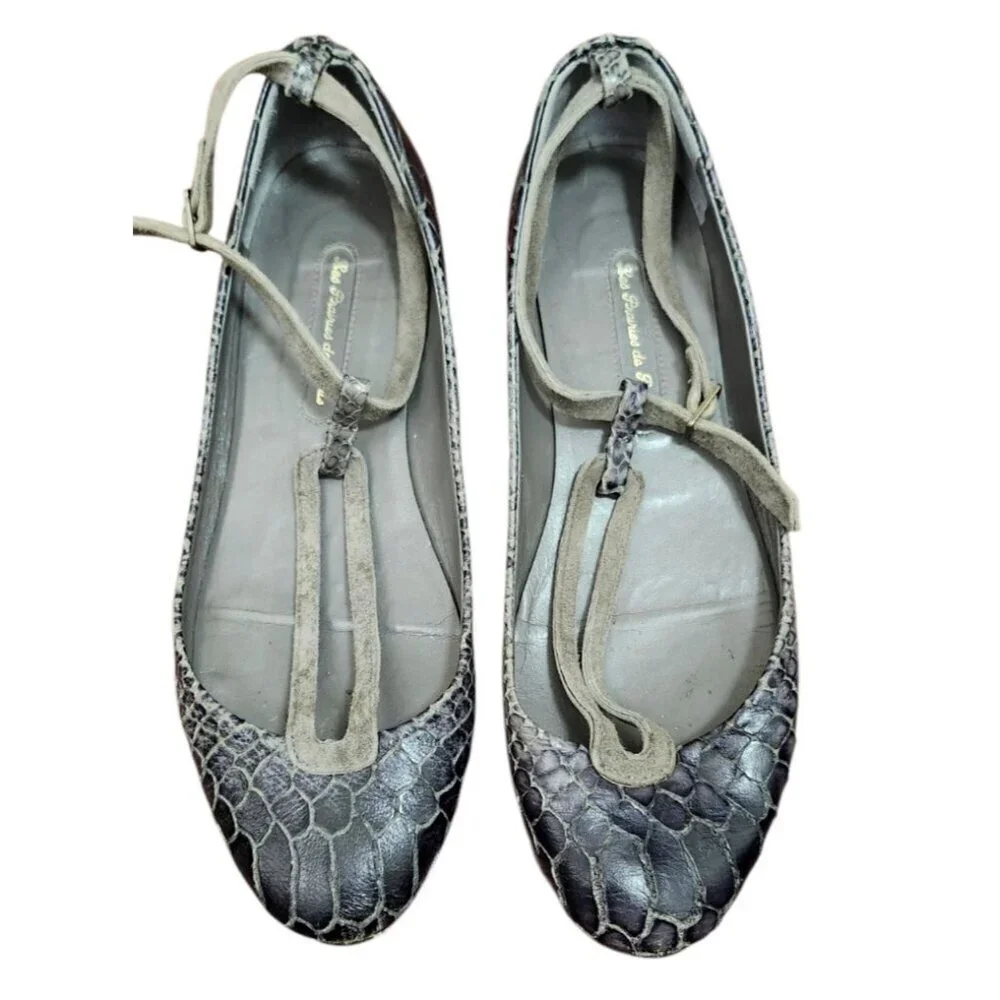 Les Prairies de Paris - Grey Flat ballerinas Size EU 37/US 6.5